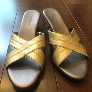 Daniel Green metallic slippers